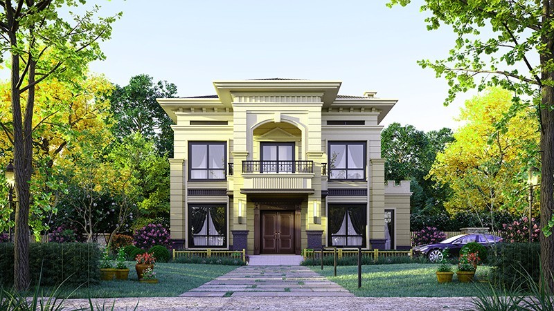 呼伦贝尔中式合院住宅，开放庭院与邻里乡亲更亲近